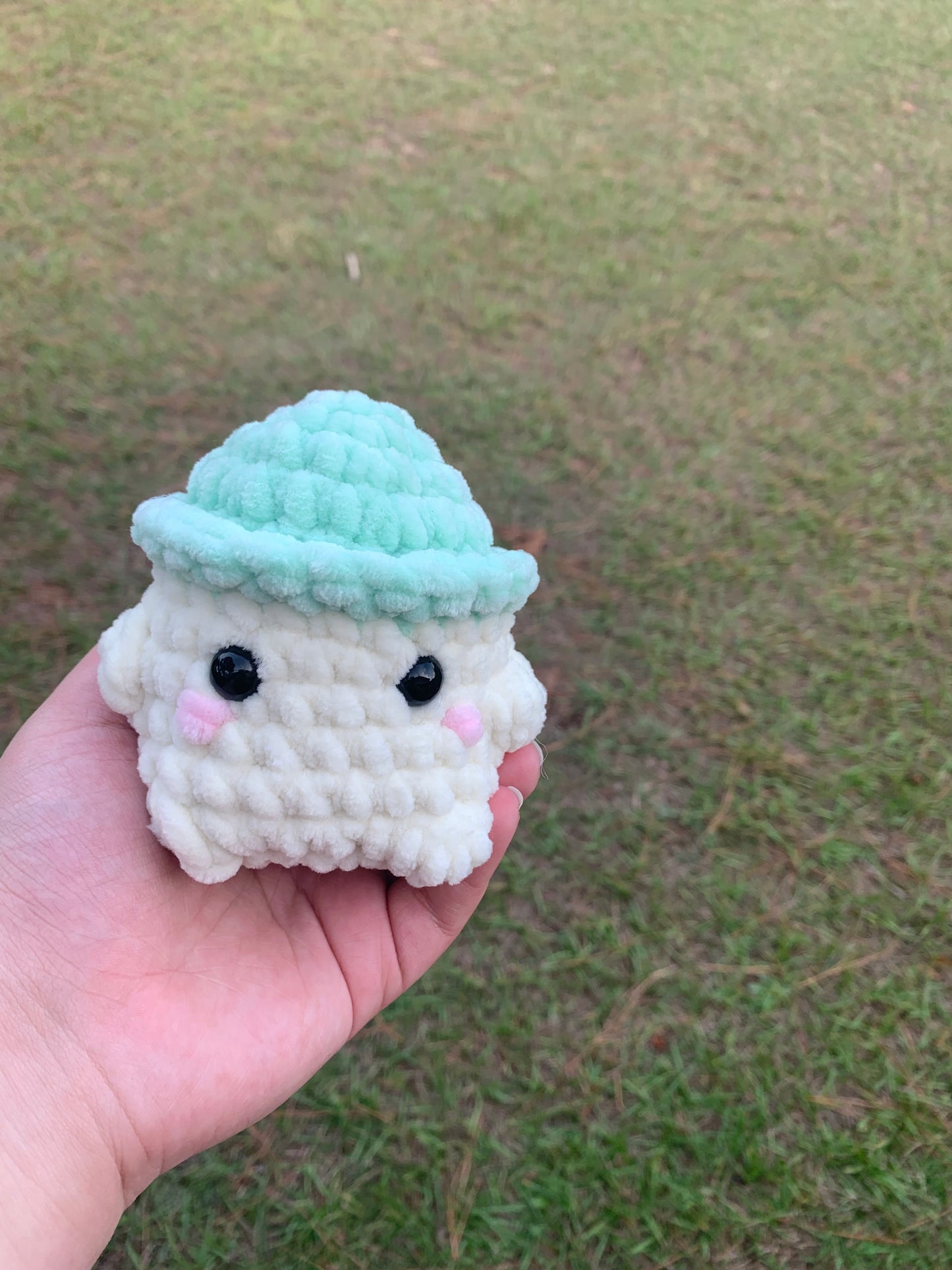 Mint Green Mushroom Boy Plush