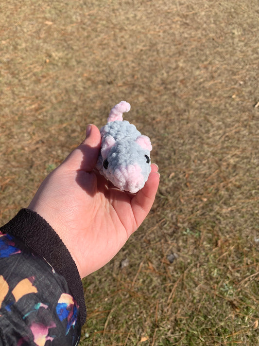 Light Grey Baby Rat Plush
