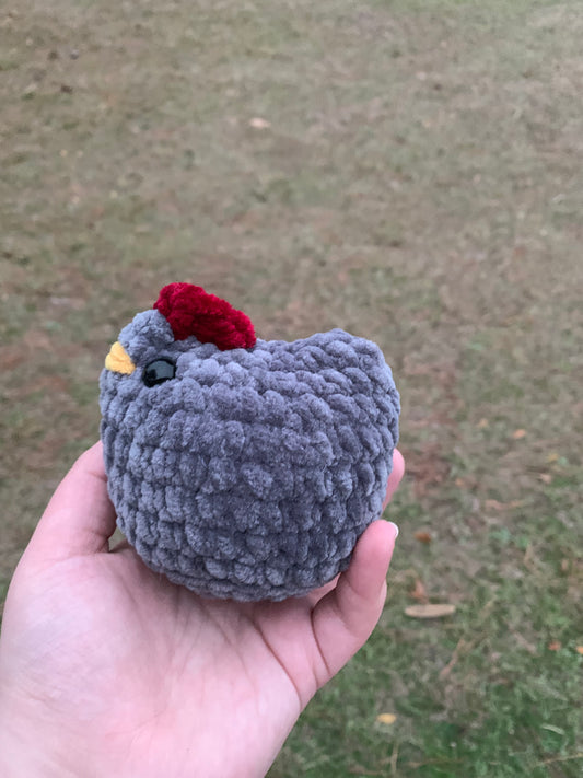 Grey Chicken Plush