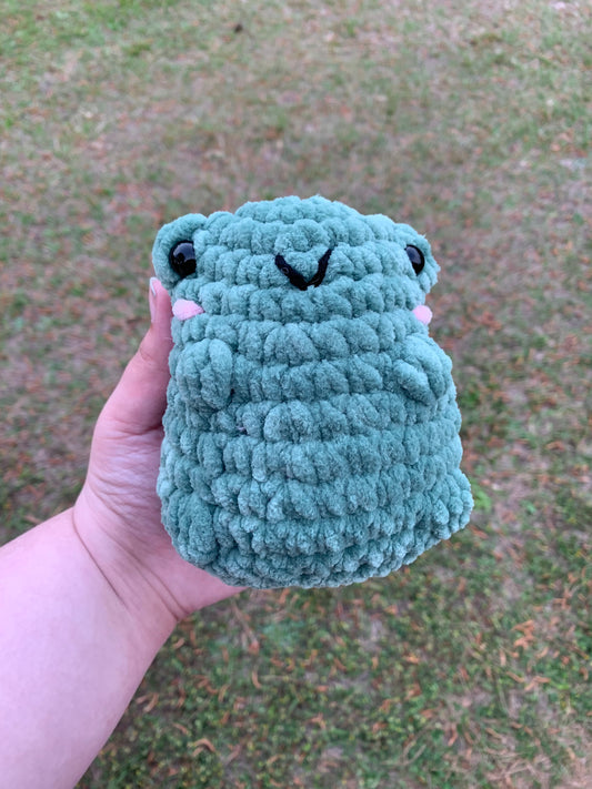 Green Cheeky Frog Plush